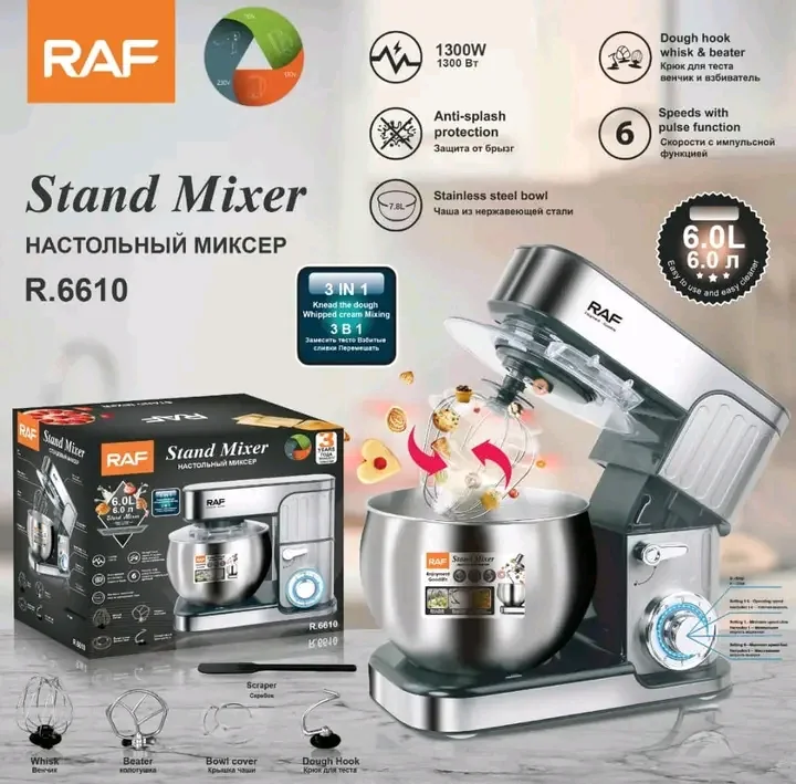 Robot pâtissier RAF R.6610 6 L 1300 W